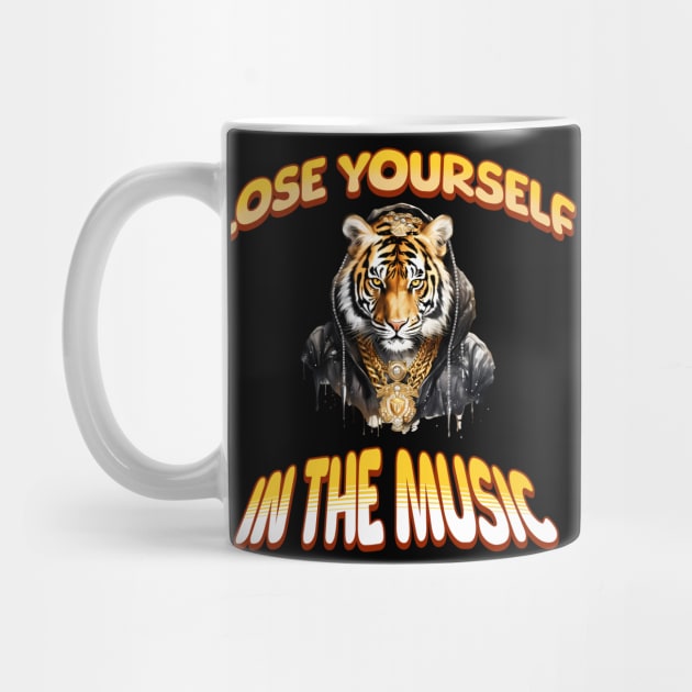 Lose yourself in the music hip hop tee by Steve